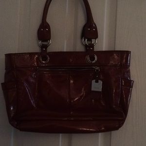 Nine West red purse.